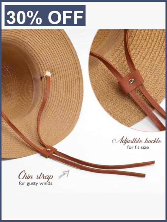 Wide Brim Sun Hat UPF 50+ Foldable with Chin Strap main image 6